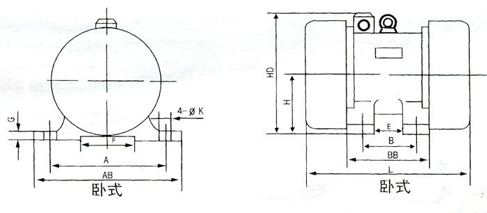 yzs振動電機(jī)安裝圖